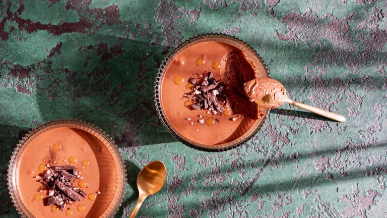 Chocolate mousse with allspice